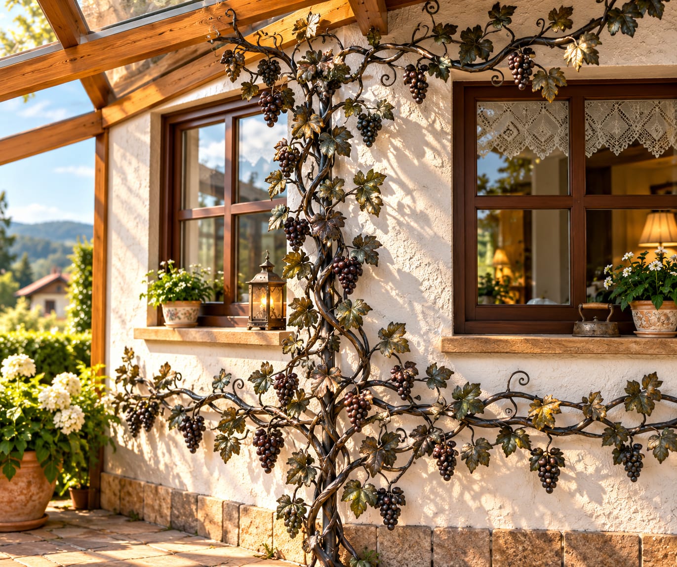 Volutes de vigne pour l’intérieur