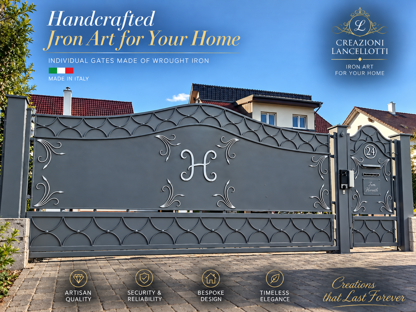 Portail au monogramme