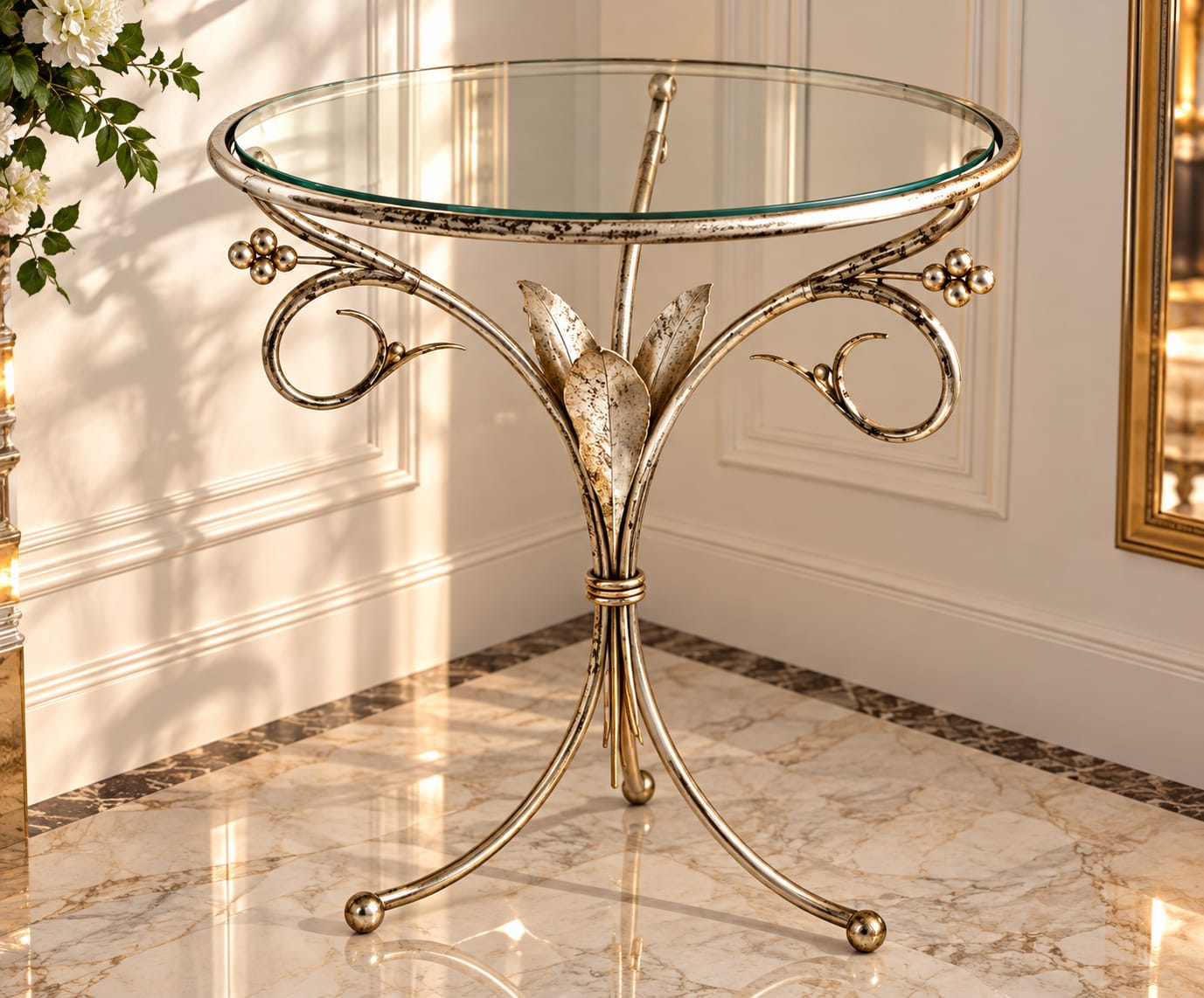 Une table d’appoint délicate