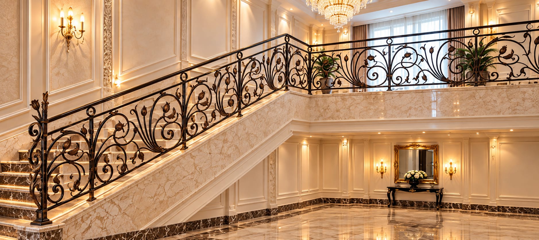 Un escalier majestueux